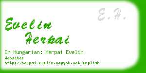 evelin herpai business card